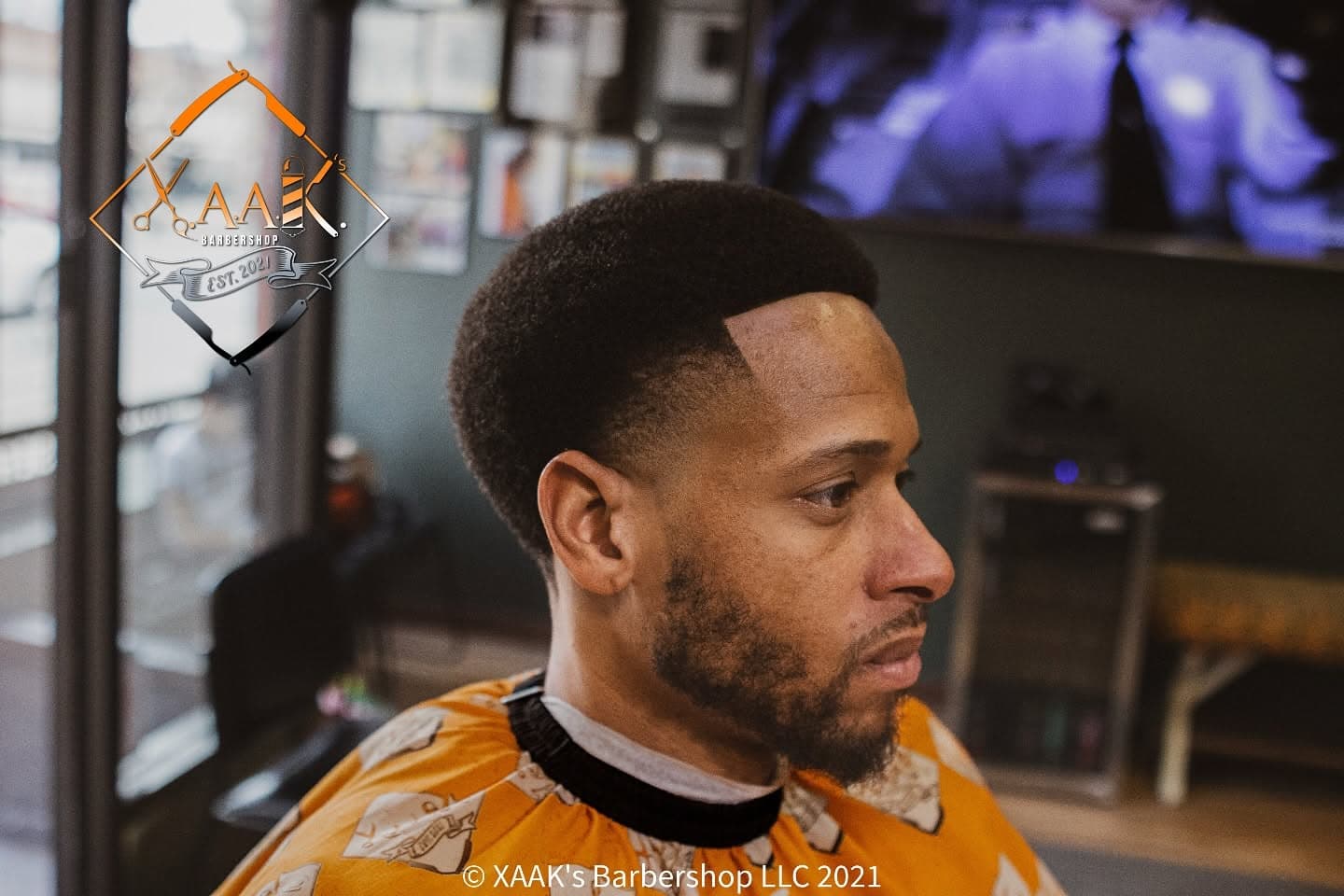 Close profile of a clean fresh fade